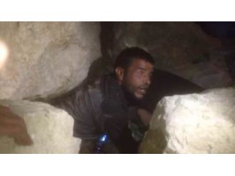 Kayalıklara Sıkışan Suriyeli Şahsı İtfaiye Ekibi Kurtardı