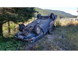 Küre’de Otomobil Takla Attı: 3 Yaralı
