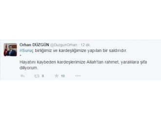 Vali Orhan Düzgün Ve Ak Parti Kayseri Milletvekili Mehmet Özhaseki’den Hain Saldırıya Kınama