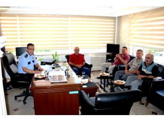 Sarıgöl Emniyetinden Muhtarla Toplantı