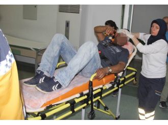 Tabanca Kabzasıyla Yaralandı