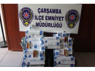 Çarşamba’da 722 Paket Kaçak Sigara Ele Geçti