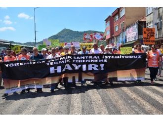 Çatalağzı’nda Termik Santral Protestosu