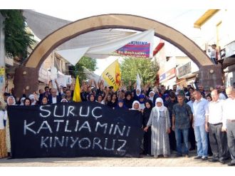 İdil’de ’Suruç’ Protestosu