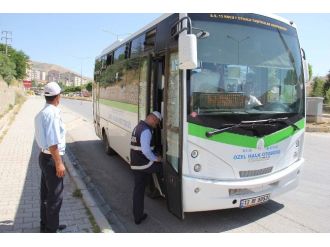 Bitlis’te Şehir İçi Ulaşım Araçlarına Denetim