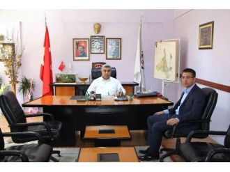 Kaymakam Bayraktar’dan, Başkan Çalışkan’a Ziyaret
