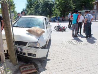 Anne Ve Oğlunun Motosiklet Kazası Kamerada
