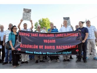 Sivas’ta ‘Suruç’ Tepkisi