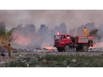 Balıkesir’de Sazlık Yangını