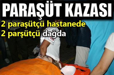 2 paraşütçü dağda mahsur kaldı 