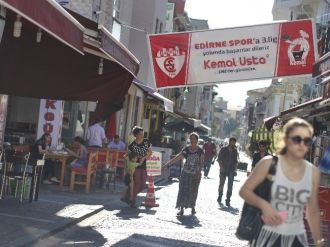 Esnaftan Edirnespor’a Pankartlarla Destek