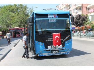 Niğde’de Özel Halk Otobüsü Şoförleri Şehitlerini Unutmadı