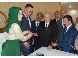 Mhp Lideri Bahçeli Nikah Şahitliği Yaptı