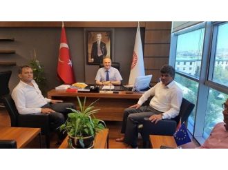 Faruk Özlü’ye Makamında Ziyaret