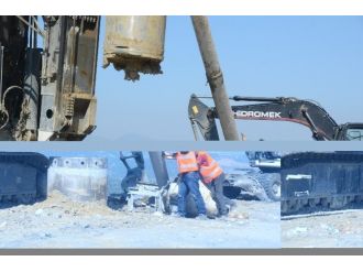 Şehir Mezarlığı Bölgesindeki Fore Kazık Çalışması