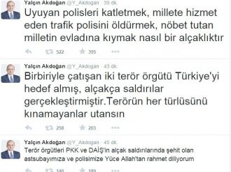 Yalçın Akdoğan’dan Terör Saldırılarına Sert Tepki
