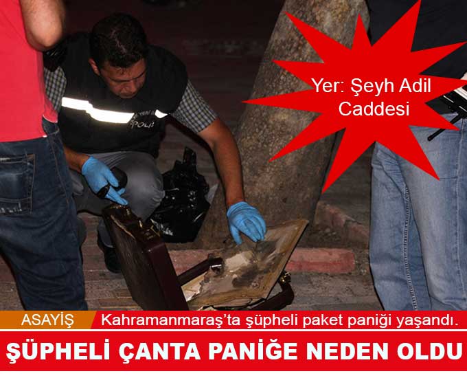 Şüpheli Çanta Paniğe Neden Oldu  