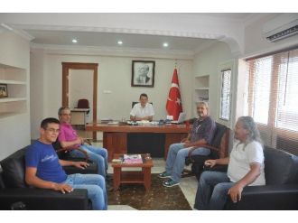 Gazetecilerden Ortaca Kaymakamına Ziyaret