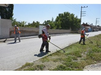 Tepebaşı’ndaki Boş Arazilerde Yabani Ot Temizliği