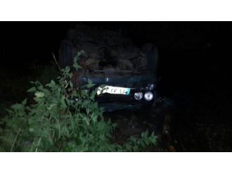 Bilecik’te Otomobil Dereye Uçtu, 2 Yaralı