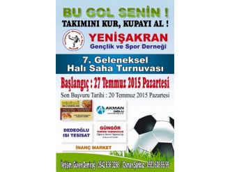 Şakran Futbol Turnuvası Başlıyor