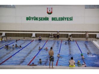 Günde 7 Bin Kişi Büyükşehir Belediyesi’nin Havuzunda Yüzüyor