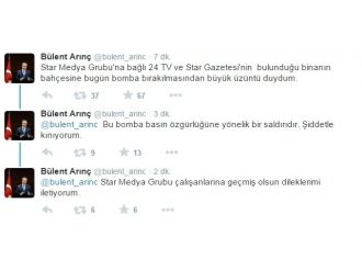 Bülent Arınç: ’’Bomba Basın Özgürlüğüne Yönelik Bir Saldırıdır’’