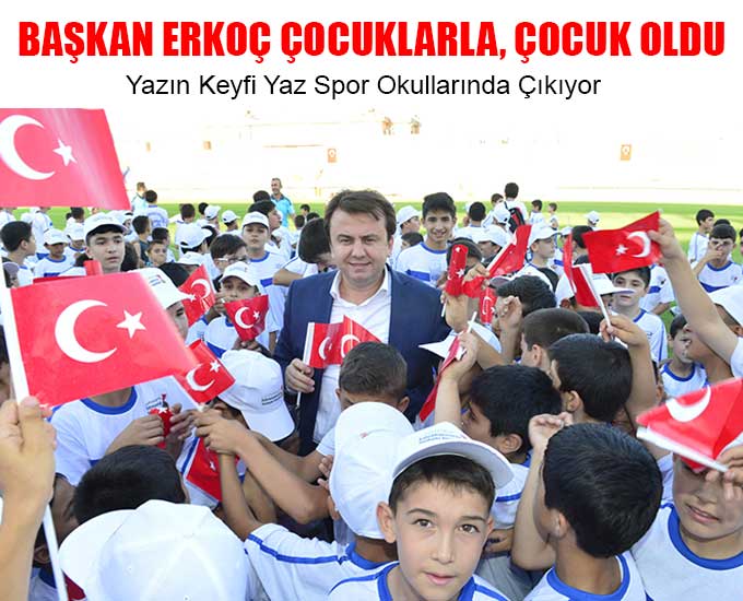 Başkan Erkoç Çocuklarla, Çocuk Oldu