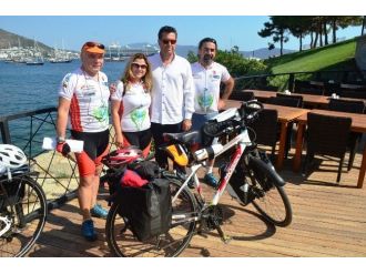 Bisikletçileri Başkan Kocadon Uğurladı