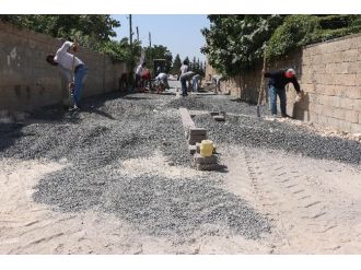 Haliliye’de Yol Yapım Çalışmaları Sürüyor