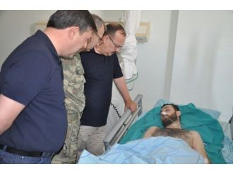 Vali Canbolat Yaralı Polisi Ziyaret Etti