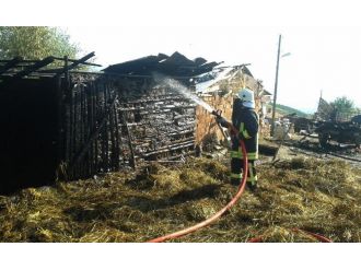 Hisarcık’ta Yangın