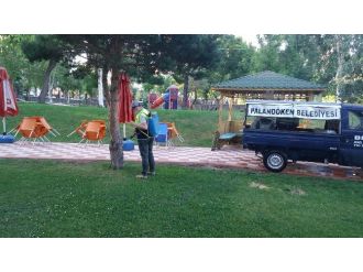 Palandöken Belediyesi Keneye Karşı Park Ve Bahçelerde İlaçlama Çalışması Yaptı…