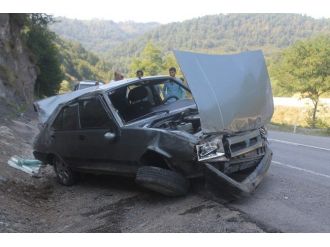 Zonguldak’ta Otomobil Takla Attı: 1 Yaralı