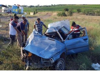 Kula’da Trafik Kazası: 1 Ölü, 3 Yaralı