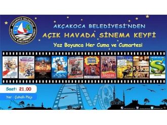 Akçakoca’da Açık Hava Sinema Keyfi Başlıyor