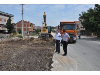 Hamzabey Caddesi Asfaltlanıyor