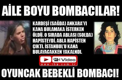 Oyuncak bebekli bombacılar yakalandı 