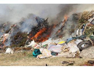 Ereğli’de Çöp Depolama Alanında Yangın