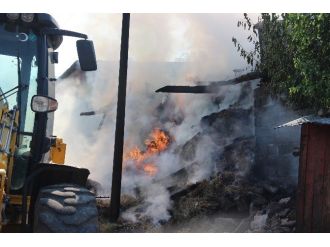 Çan’da Samanlık Yangını