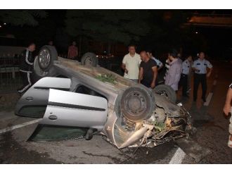Takla Atan Otomobilin Sürücüsü Ağır Yaralandı