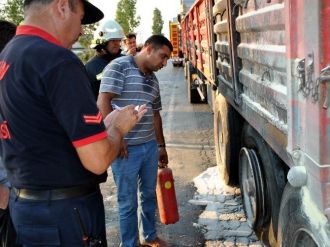 İtfaiyenin Anında Müdahalesi Faciayı Önledi