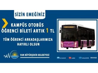 Kampüs Öğrenci Bileti 1 Tl’ye İndirildi
