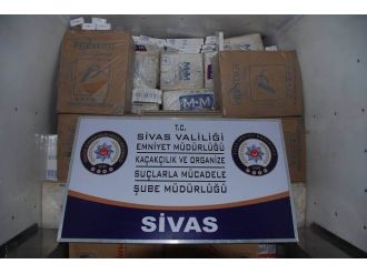 Sivas’ta 49 Bin 600 Paket Kaçak Sigara Ele Geçirildi