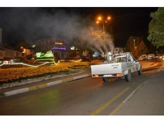 Çameli’de Parklar İlaçlandı