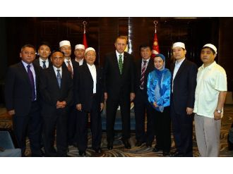 Erdoğan Çin İslam Cemiyeti Temsilcilerini Kabul Etti