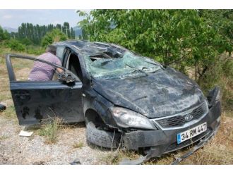 Çameli’de Araç Takla Attı: 1 Yaralı