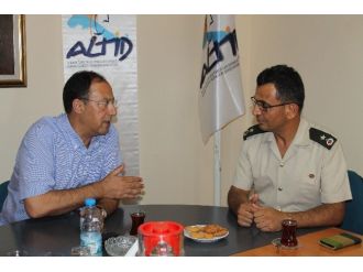 Alanya Jandarma Komutanı Altid’i Ziyaret Etti