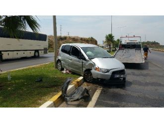 Antalya’da Trafik Kazası: 1 Yaralı