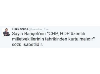 İhsan Özkes’ten Chp’ye Tweetli Eleştiri